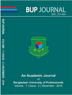 BUP JOURNAL, Volume - 7, Issue - 2, December - 2019